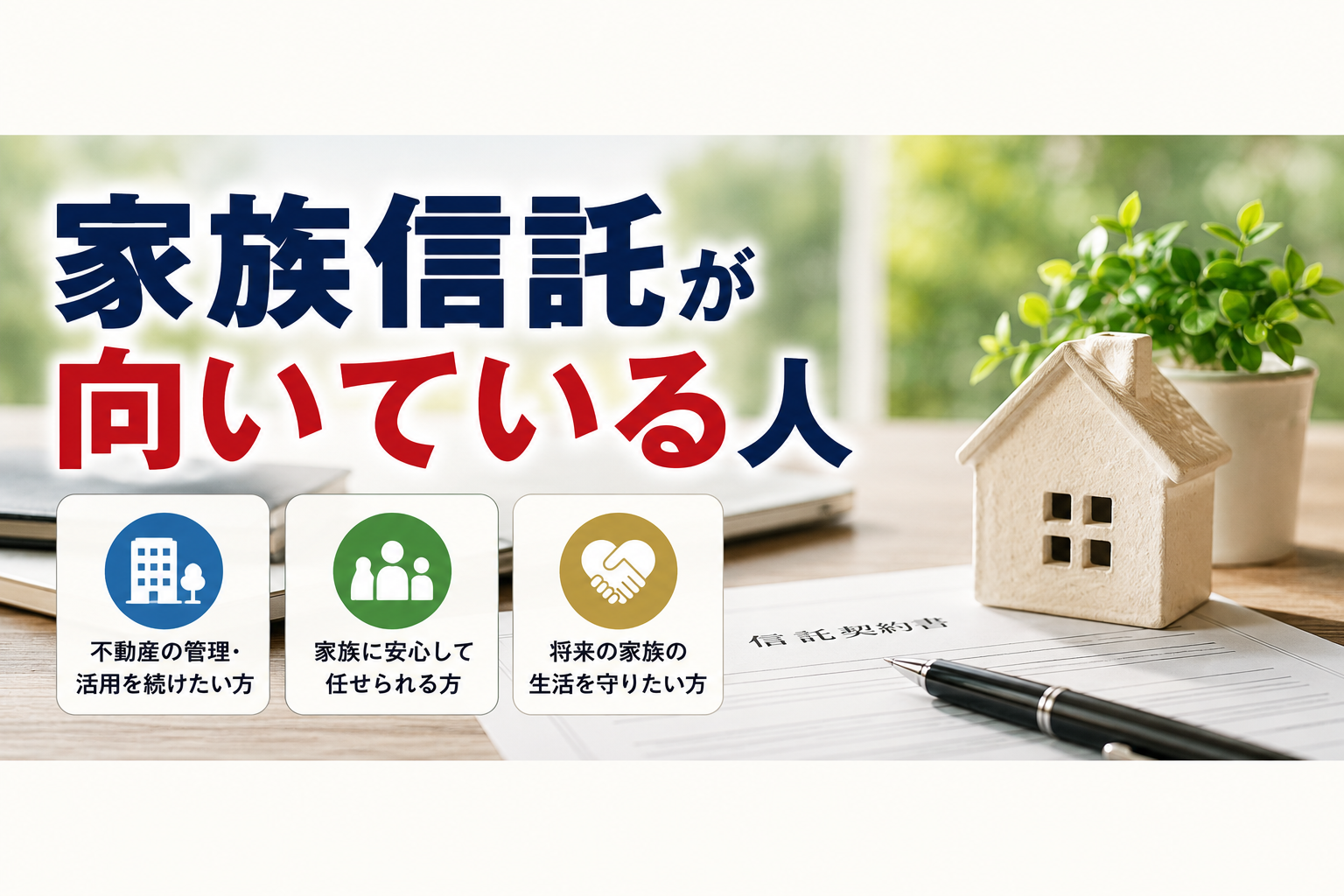 家族信託が向いている人