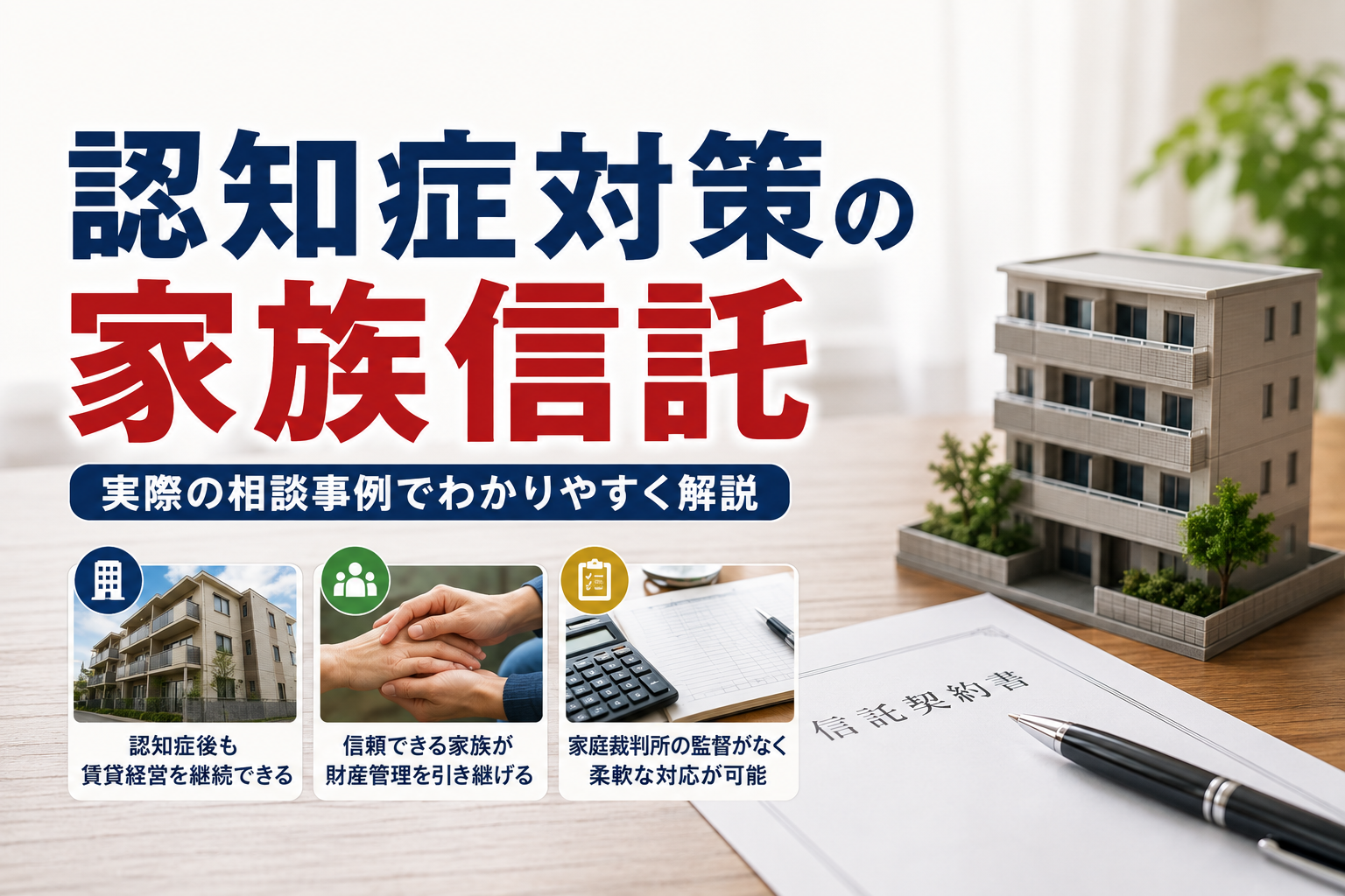 認知症対策の家族信託、実際の相談事例でわかりやすく解説
