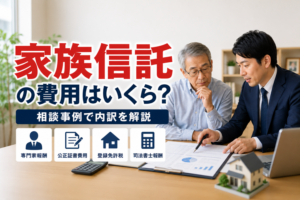 家族信託の費用はいくら?相談事例で内訳を解説
