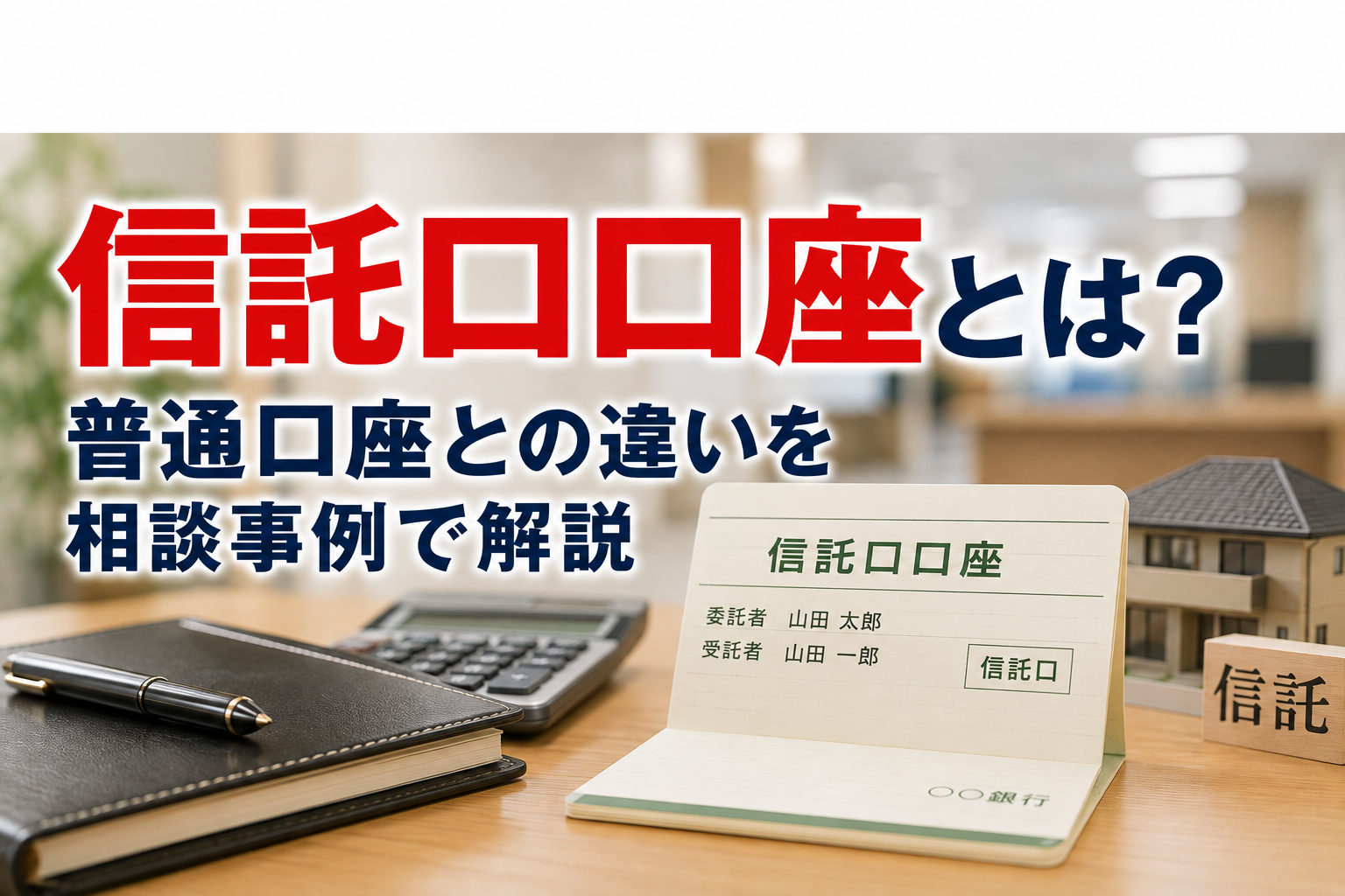 信託口口座とは?普通口座との違いを相談事例で解説