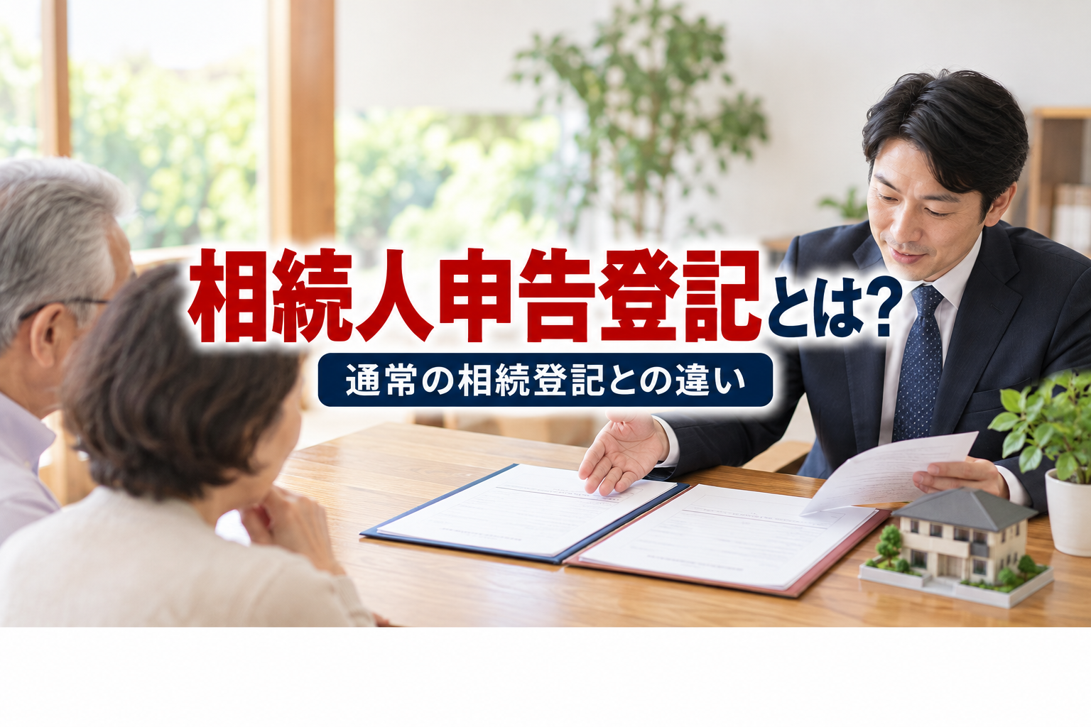 相続人申告登記とは?通常の相続登記との違いを解説