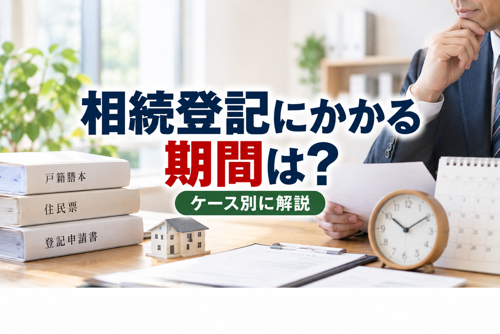 相続登記にかかる期間はどれくらい?ケース別に解説