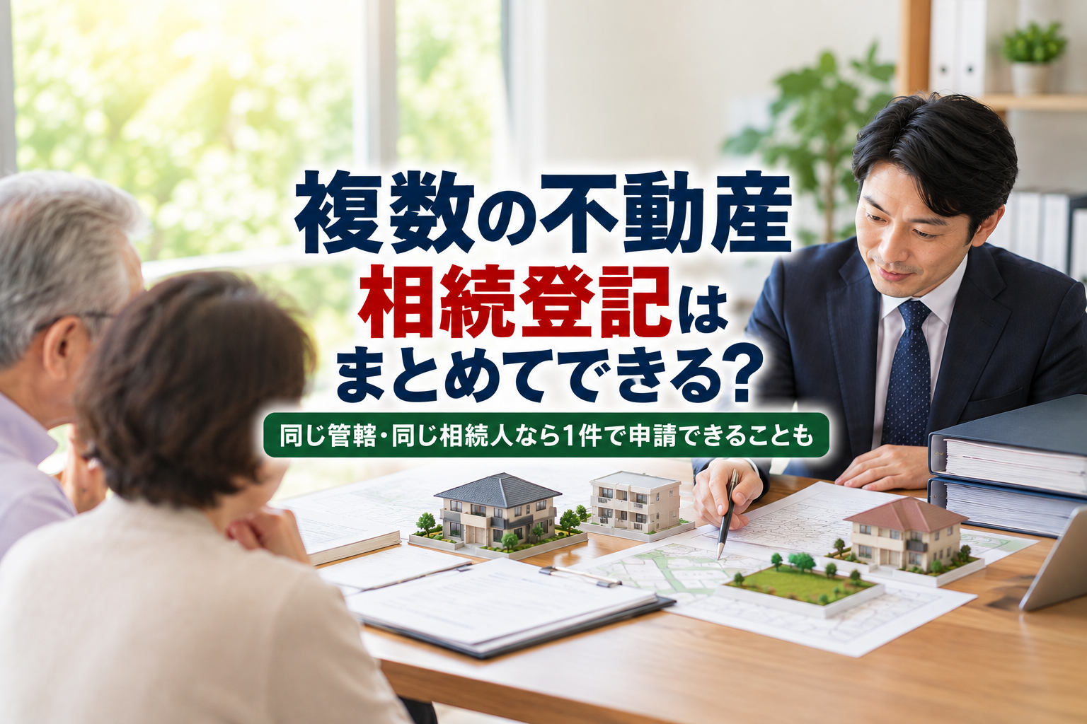 不動産が複数ある場合の相続登記、まとめてできる?