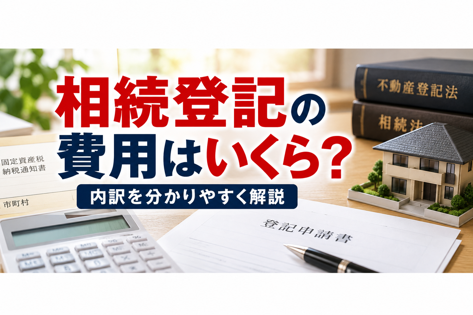 相続登記の費用はいくら?内訳を分かりやすく解説