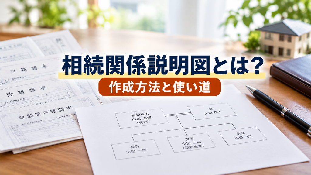 相続関係説明図とは?作成方法と使い道を解説